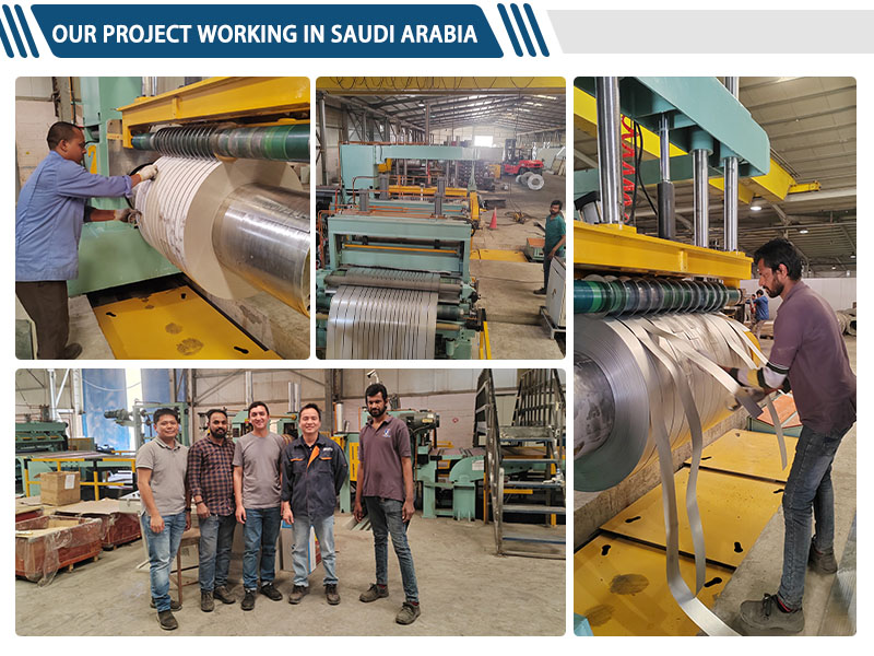 KINGREAL High Speed ​​Coil Slittingg Machine na Gumagana Sa Saudi Arabia