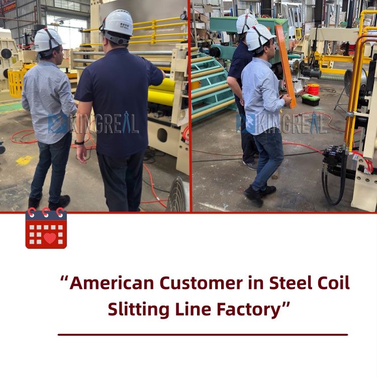 American Customer sa Steel Coil Slitting Line Factory
