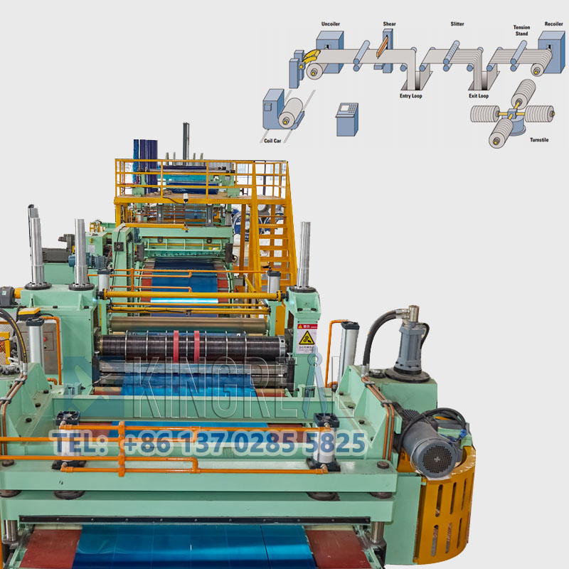 Galvanized na bakal slitting machine