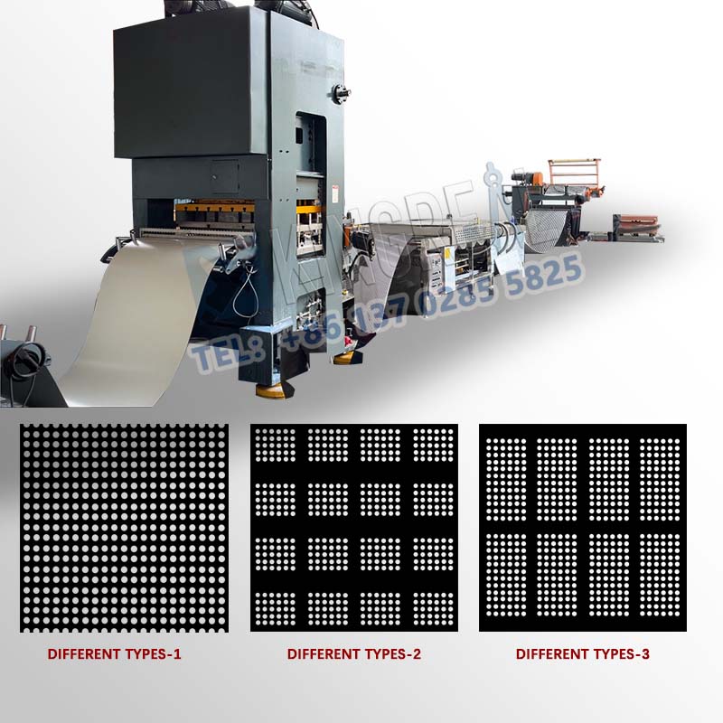 Sheet Coil Perforation At Rewind Machine