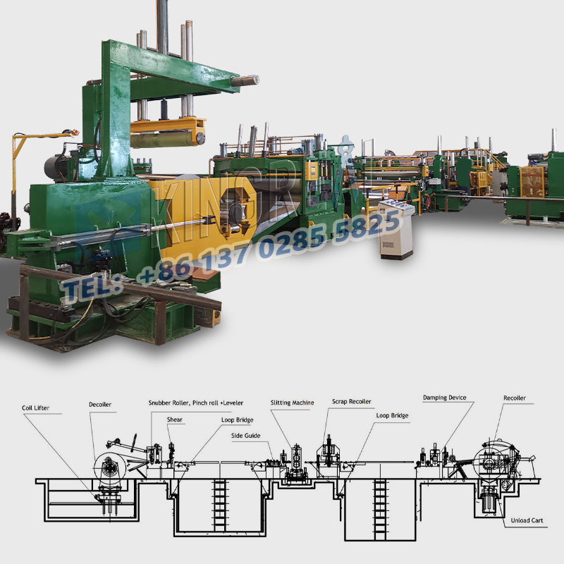 Hindi kinakalawang na asero coil slitting machine